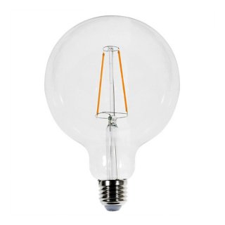 LED žiarovka filament E27 G125 4W s dlhým vláknom