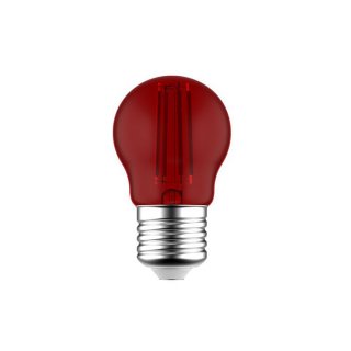 Červená žiarovka E27 G45 Globetta - G45 | 1,4W | CRI80