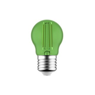 Zelená žiarovka E27 G45 Globetta 1,4W