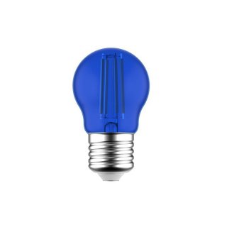 Modrá žiarovka E27 G45 Globetta 1,4W
