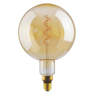 Stmievateľná vintage žiarovka E27 Spiral Gold XXL - G200 | 4,5W | CRI80