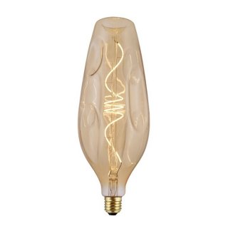 Luxusná LED žiarovka E27 XXL jantárová Bumped Bottle - stmievateľná