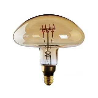 LED retro žiarovka E27 Mushroom jantárová 5W - stmievateľná