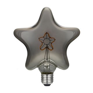 Dekoračná LED žiarovka E27 Grey Star 3W - stmievateľná