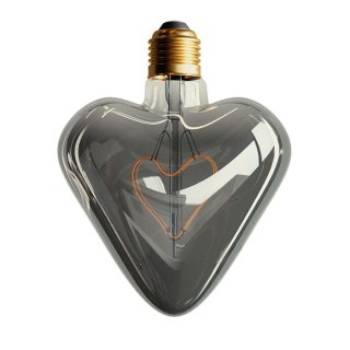 srdca cri80 okrasna e27 heart 5w stmievatena - smoky ziarovka