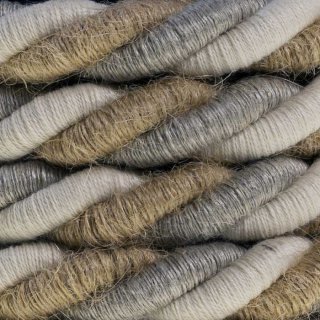 Ľanový kábel s bavlnou a jutou XL Country 16COUNTRY v tvare lana