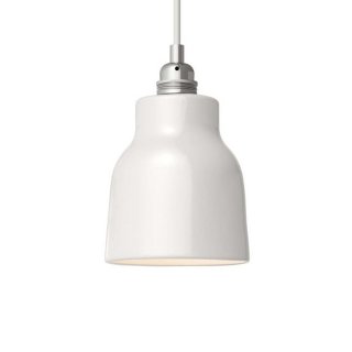 keramicky materia luster vaso e27 lesklá biela