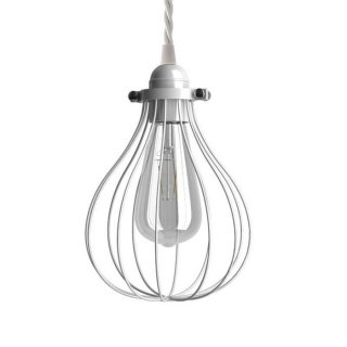 e27 drop luster drteny biela