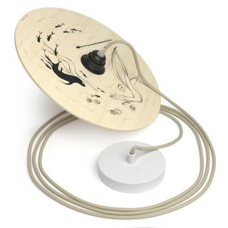 ilustrovanym s tienidlom ufo farebny luster obojstranne e27