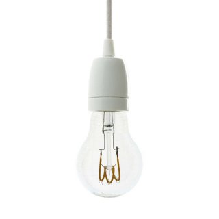 Objímka na žiarovku s káblom a rozetou Porcelain Color E27