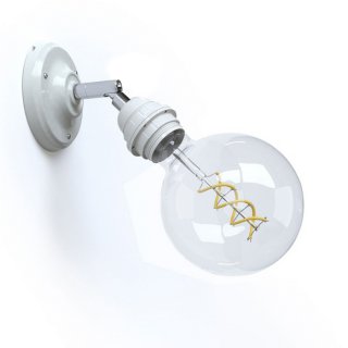 Porcelánová nástenná lampička s kĺbom Fermaluce Classic E27 - s úchytom pre tienidlo