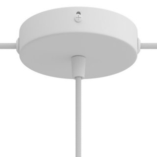 kovova - s otvormi tromi rozbocovacia 120mm krytka stropna matná biela