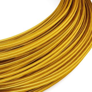 Slaboprúdový látkový kábel "zlatá s vysokým leskom" RM05 - hodvábny