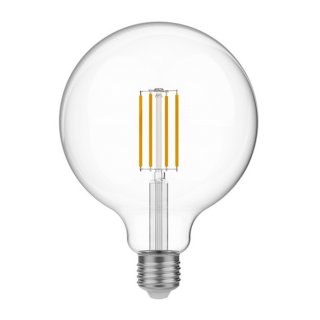 Stmievateľná filamentová žiarovka E27 G125 7W
