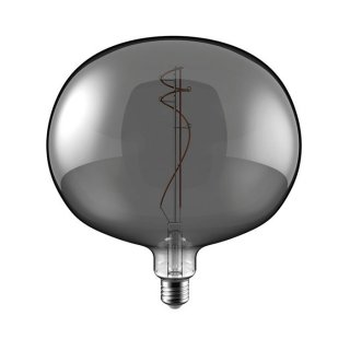 Veľká design žiarovka E27 Ellipse Smoky 10W - stmievateľná