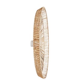 wall and ceiling lamp with raffia lampshade tahiti