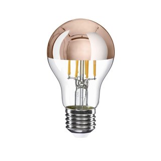 - zarovka cri80 7w se vrchlikem a60 e27 zrcadlovym stmivatelna drop copper