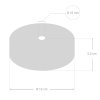 Drevená stropná krytka na luster Ø120mm pre XL kábel 16mm