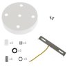 Kovová stropná krytka na luster Ø120mm - s piatimi otvormi