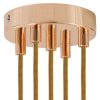 Kovová stropná krytka na luster Ø120mm - s piatimi otvormi