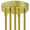 Kovová stropná krytka na luster Ø120mm - s piatimi otvormi