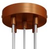 Kovová stropná krytka na luster Ø120mm - s piatimi otvormi