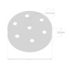 Kovová stropná krytka na luster Ø120mm - so siedmimi otvormi