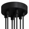Kovová stropná krytka na luster Ø120mm - so siedmimi otvormi