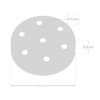 Kovová stropná krytka na luster Ø120mm - so siedmimi otvormi