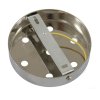 Kovová stropná krytka na luster Ø120mm - so siedmimi otvormi