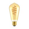 Stmievateľná vintage žiarovka E27 Croissant Gold - ST64 | 5W | CRI80
