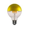 Stmievateľná žiarovka so zrkadlovým vrchlíkom E27 Dome Gold - G95 | 7,5W | CRI80