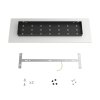 dvoma dibond strop xxl barva s cierna baldachyn 225mm x kovovy otvormi zakladny na barva roseone satenovy oceovy 675