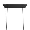 Kovový baldachýn na strop Rose-One XXL 675 x 225mm - s dvoma otvormi