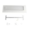 Kovový baldachýn na strop Rose-One XXL 675 x 225mm - s dvoma otvormi