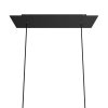 dvoma roseone s baldachyn zakladny xxl barva cierna 675 satenovy 225mm barva kovovy otvormi dibond oceovy na strop x