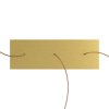 Kovový baldachýn na strop Rose-One XXL 675 x 225mm - s tromi otvormi v rade