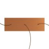Kovový baldachýn na strop Rose-One XXL 675 x 225mm - s tromi otvormi v rade