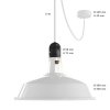 Vonkajší luster E27 EIVA ELEGANT s tienidlom Harbour - IP65