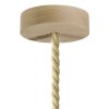 Závesná objímka E27 Wood Natural s XL lanovým káblom 16mm
