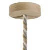 Závesná objímka E27 Wood Natural s XL lanovým káblom 16mm