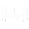 Luster pavúk Spider Metal s piatimi objímkami E27