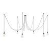 Luster pavúk Spider Metal so siedmimi objímkami E27