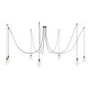 Luster pavúk Spider Metal so siedmimi objímkami E27