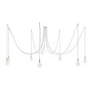 Luster pavúk Spider Metal so siedmimi objímkami E27