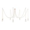 Luster pavúk Spider Metal so siedmimi objímkami E27