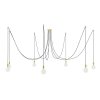 Luster pavúk Spider Metal so siedmimi objímkami E27