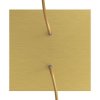 Kovová stropná krytka na luster Rose-One 200x200mm - s dvoma otvormi