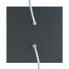 Kovová stropná krytka na luster Rose-One 200x200mm - s dvoma otvormi
