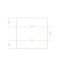 Kovová stropná krytka na luster Rose-One 200x200mm - s dvoma otvormi